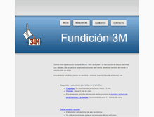 Tablet Screenshot of fundicion3m.com